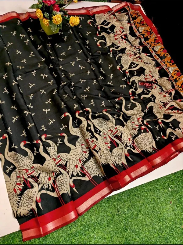 Blooming_Elegance_Saree__|_premium_|_Sunshine_Elegance_Linen