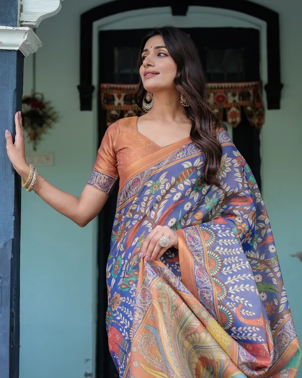 Blooming_Elegance_Saree__|_premium_|_Sunshine_Elegance_Linen