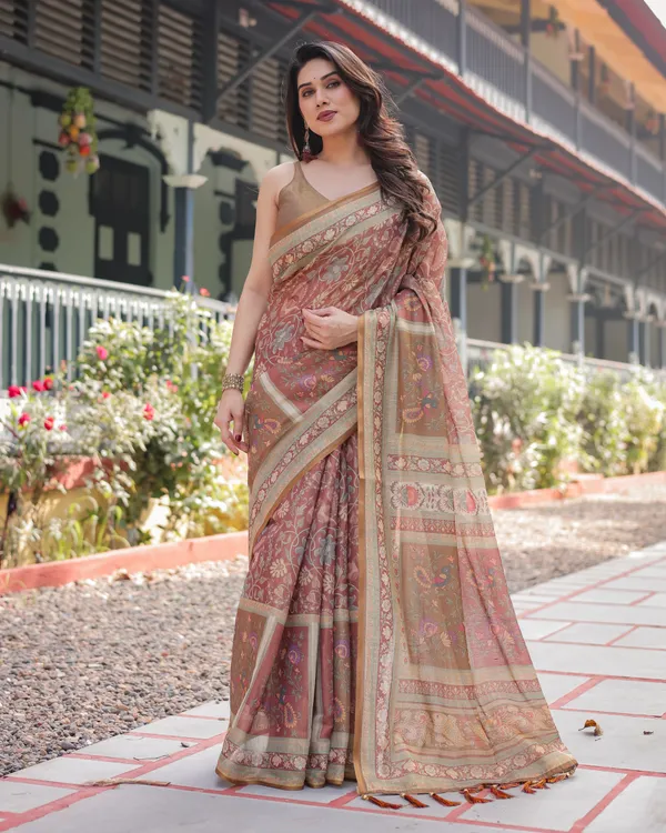 Blooming_Elegance_Saree__|_premium_|_Sunshine_Elegance_Linen