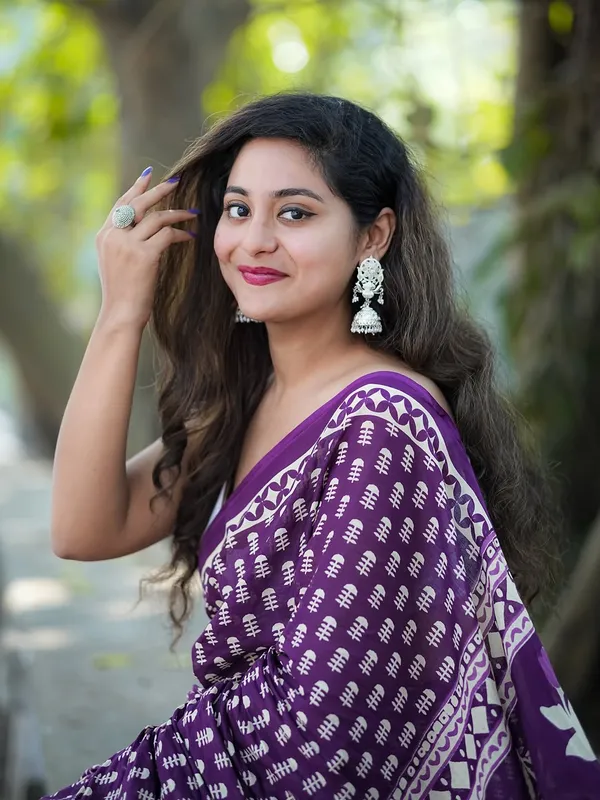 Pure_Linen_Cotton_Saree_For_Women_|_premium_|_Running_Blouse_Piece