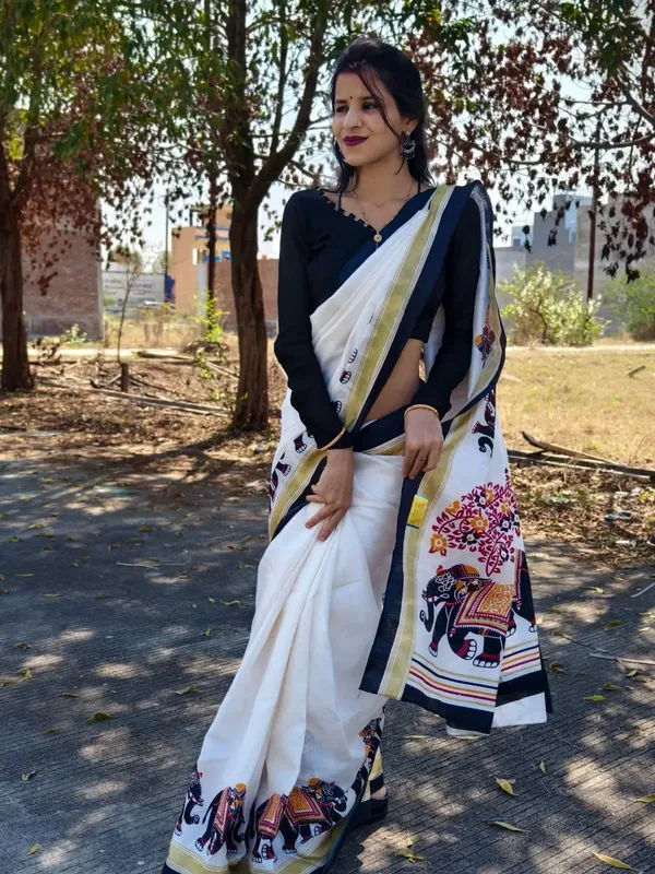 Blooming_Elegance_Saree__|_premium_|_Sunshine_Elegance_Linen