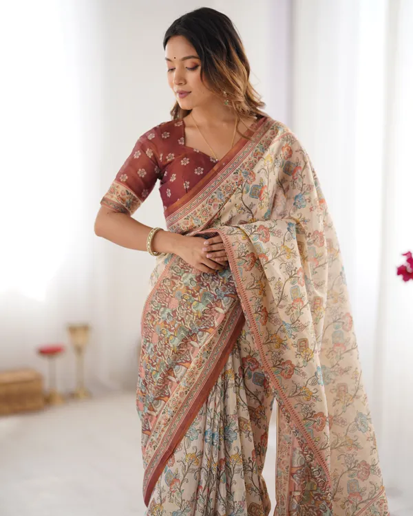 Blooming_Elegance_Saree__|_premium_|_Sunshine_Elegance_Linen