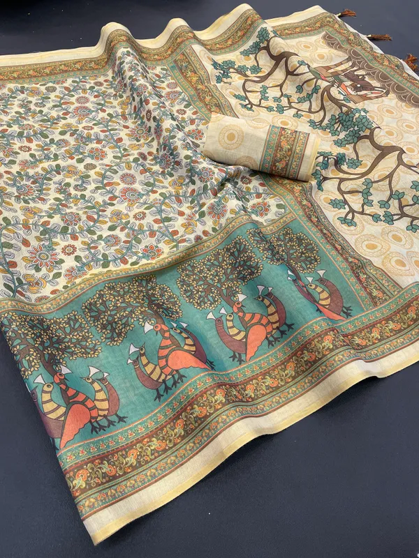 Hues_of_Elegance_Saree_&_Blouse_Combo