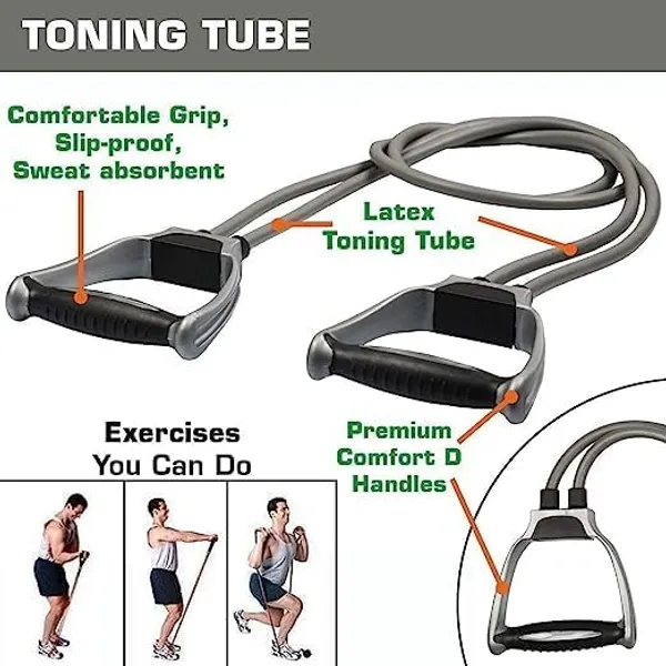 Grey_Resistance_Band_30_Kg_|_Compound_Solid_Handles_|_Double_Toning_Tube_|_6_Months_Warranty_|_Toning_Bands_|_Exercise_Bands_|_Home_Gym_Bands_|_Physiotherapy_Equipment