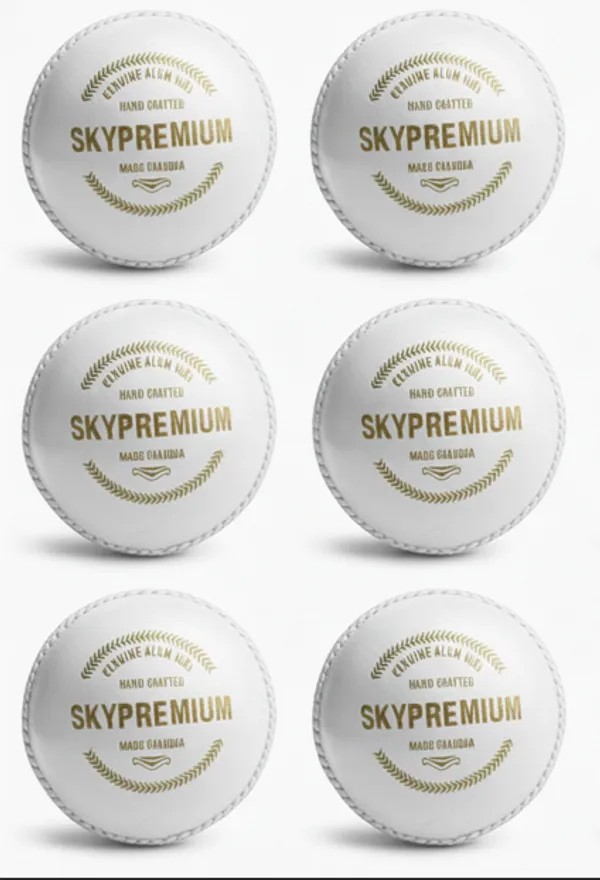 White_4_Piece_Leather_Cricket_Ball_|_Hand-Stitched_Professional_Grade_|_Durable_For_Test,_Odi,_T20_&_Practice_Matches_|_Swing_&_Seam_Optimized_|_Premium_Shine_&_Consistent_Bounce_(6)