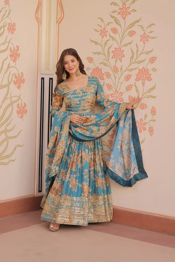 Blue_Russian_Silk_Rich_Gown_For_Women