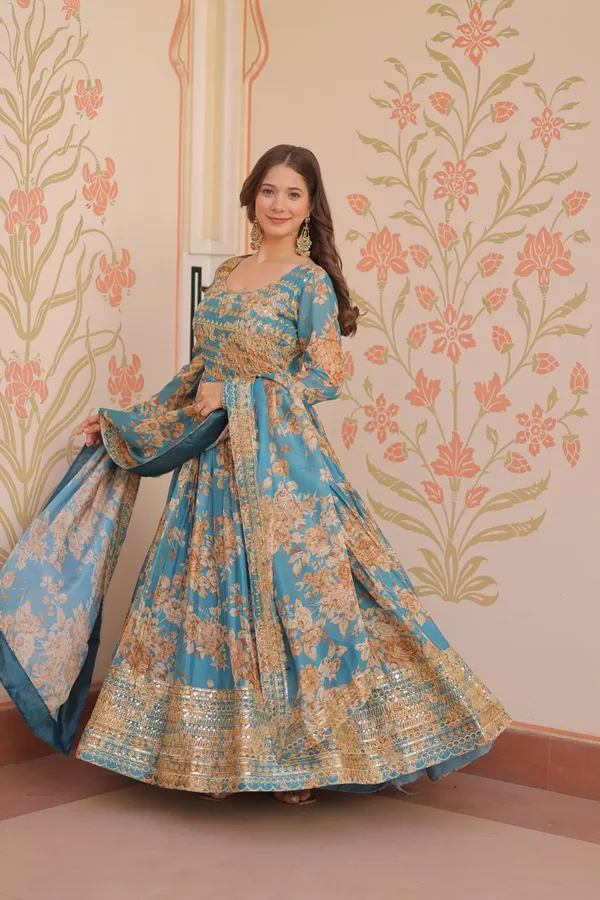Blue_Russian_Silk_Rich_Gown_For_Women
