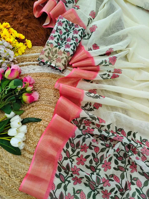 Cream_Original_Japan_Satin_Saree_For_Women