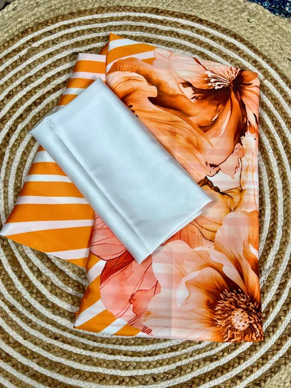 Orange_Striped_Floral_Original_Japan_Satin_Saree_For_Women