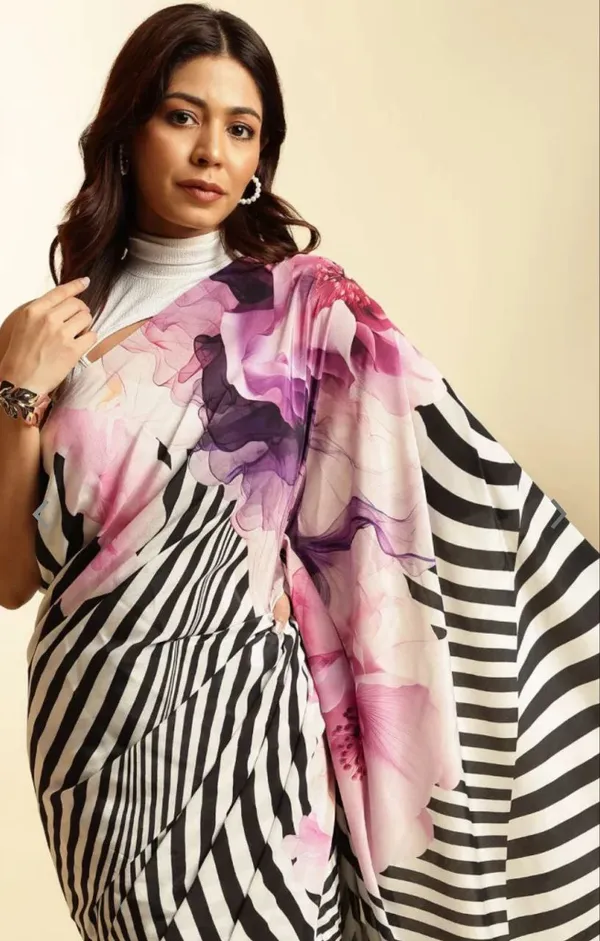 Black_Striped_Floral_Original_Japan_Satin_Saree_For_Women