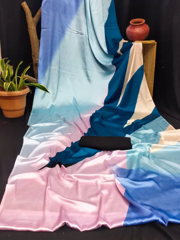Blue_Original_Japan_Satin_Saree_For_Women