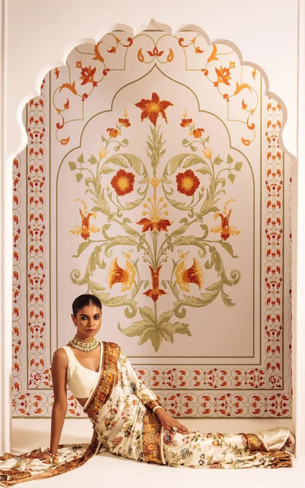 White_Original_Japan_Satin_Saree_For_Women