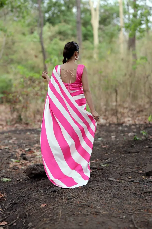 Pink_Striped_Original_Japan_Satin_Saree_For_Women