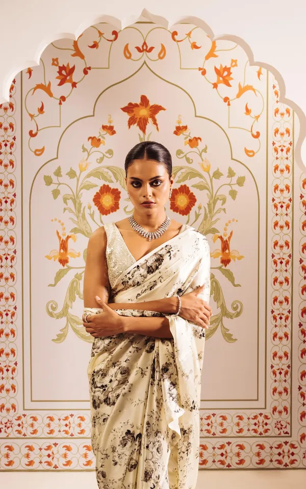 White_Original_Japan_Satin_Saree_For_Women