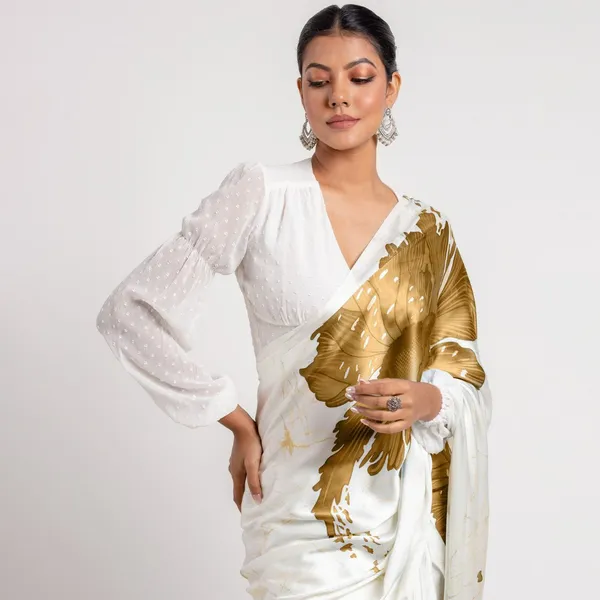 Brown_Original_Japan_Satin_Saree_For_Women