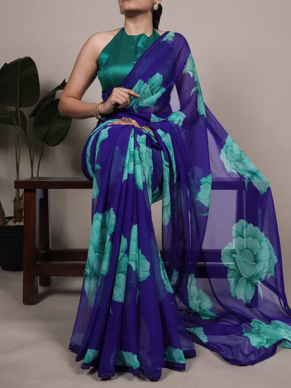 Blue_Original_Japan_Satin_Saree_For_Women