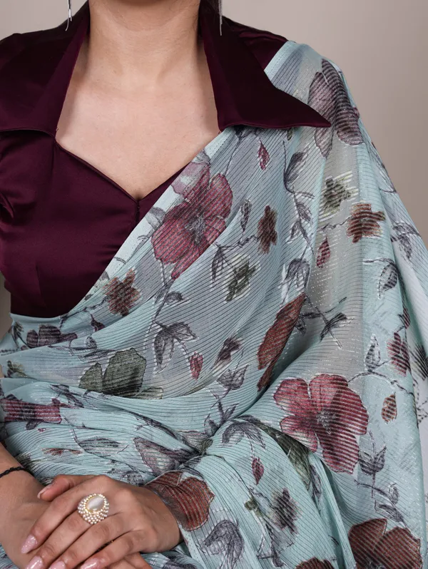 Blue_Rayon_100%_Saree_For_Women