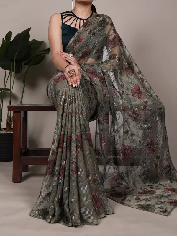 Green_Pure_Organza_Silk_Saree_For_Women