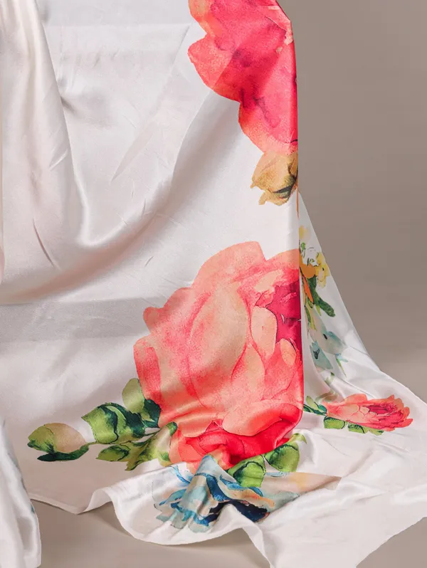 White_Original_Japan_Satin_Saree_For_Women