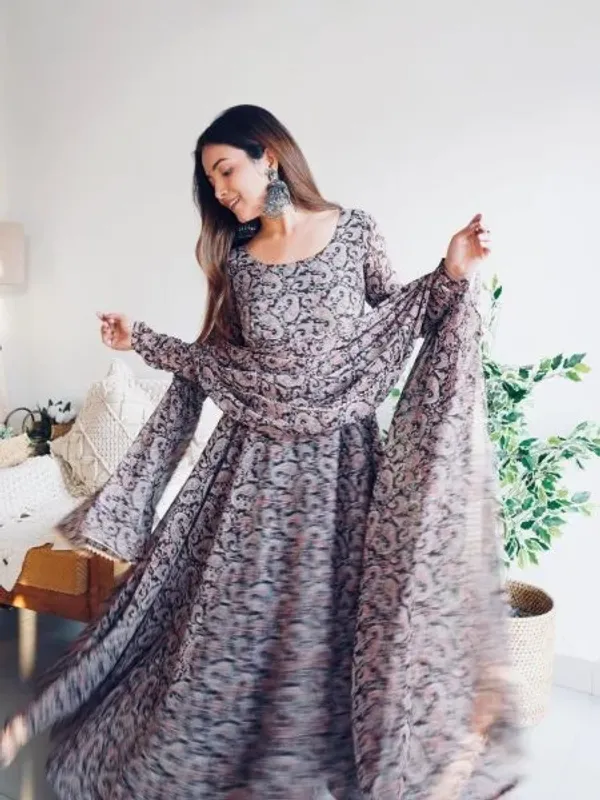 Black_Georgette_Printed_Long_Anarkali_
