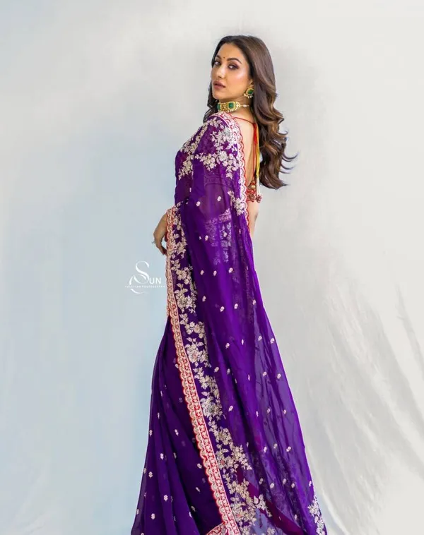Embroidered_Georgette_Festive_Wear_Saree
