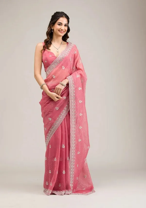 Crunchy_Chiffon_Diamond_Worked_Premium_Saree