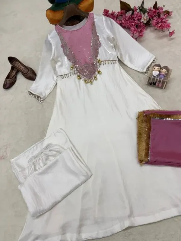Exceptional_White_Pink_Heavy_Roman_Glass_Silk_Anarkali_Suit_with_Sequin_and_Zari_Work
