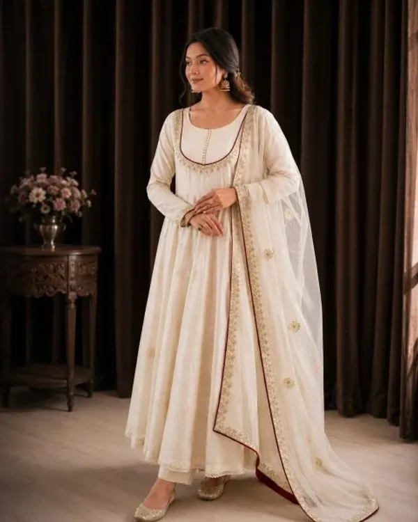 Flawless_White_Roman_Cotton_Anarkali_Gown_Pant_Dupatta_Set_with_Sequins_Work_For_Special_Occasions