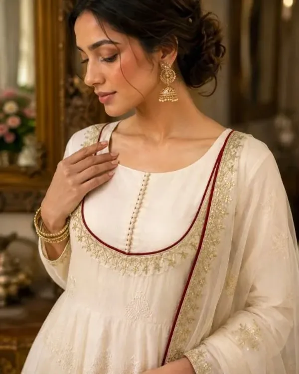 Flawless_White_Roman_Cotton_Anarkali_Gown_Pant_Dupatta_Set_with_Sequins_Work_For_Special_Occasions