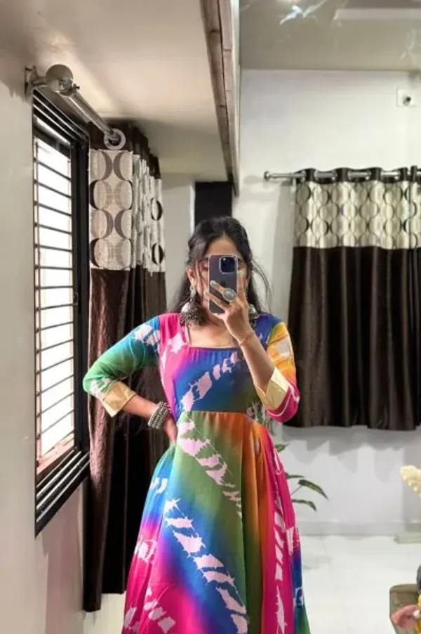 Georgette_Color_Full_Printed_Leheriya_Anarkali_Gown_With_Duppta