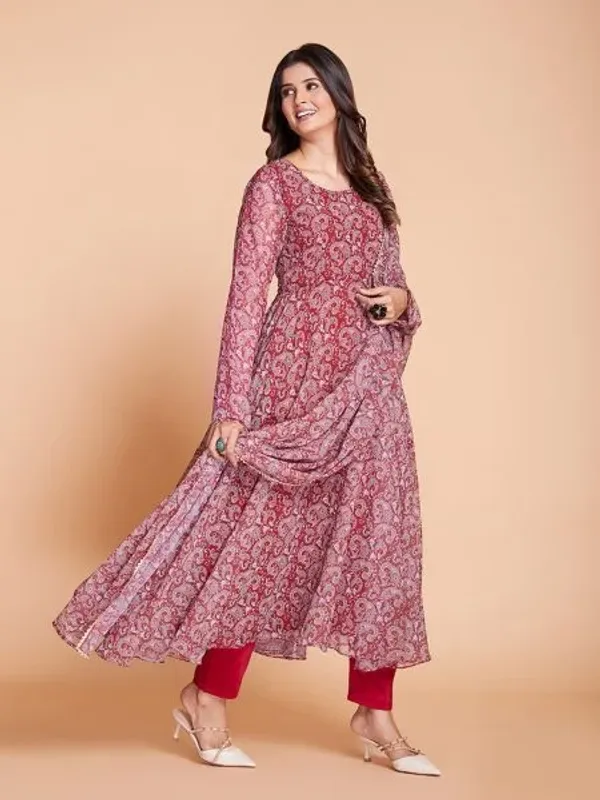 Georgette_Printed_Long_Anarkali_