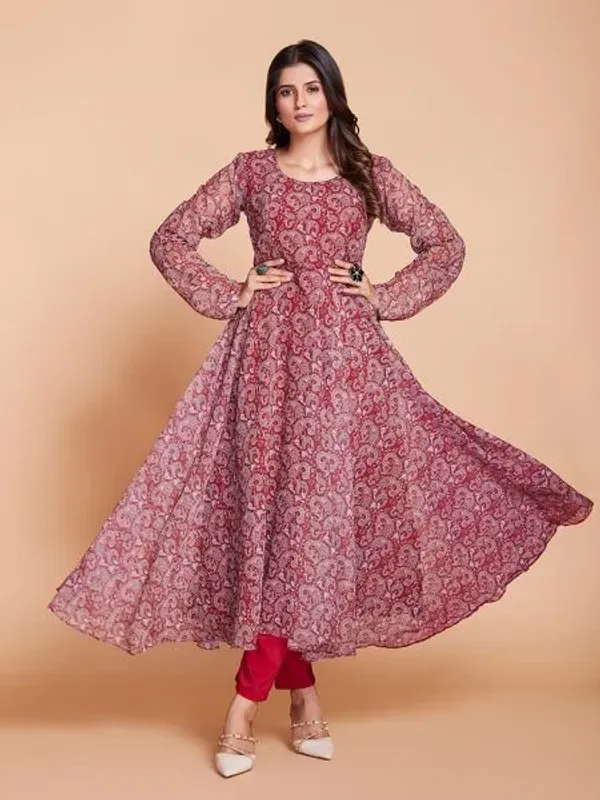 Georgette_Printed_Long_Anarkali_