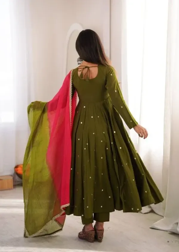 Green_Roman_Silk_Festival_Wear_Anarkali_Suit_Set_with_Embroidered_Sequence_Work