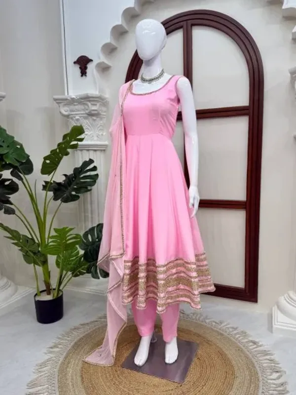 Iconic_Baby_Pink_Natural_Crepe_Anarkali_Gown_with_Heavy_Flair_and_Dori_Work_Mirror_Dupatta_with_lace_work