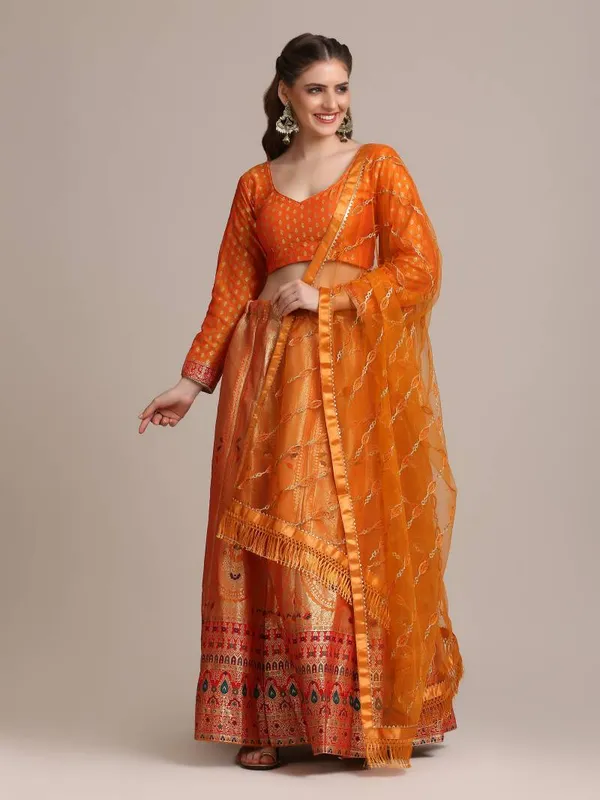 Jacquard_Silk_Designer_Lehenga