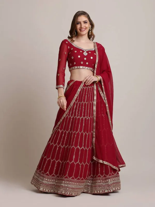 Georgette_Designer_Lehenga