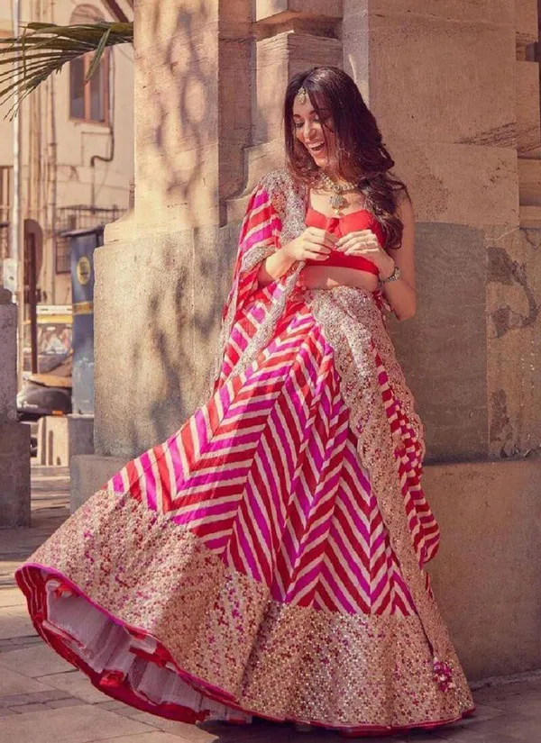 Embroidered_Georgette_Designer_Lehenga