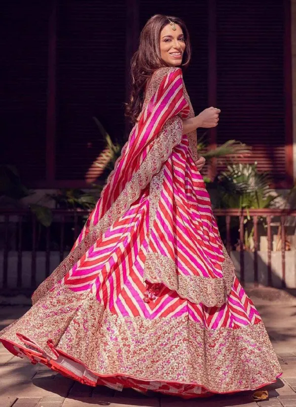 Embroidered_Georgette_Designer_Lehenga