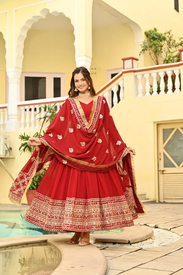 Faux_Blooming_Sequins_Embroidered_Gown_With_Dupatta_Collection