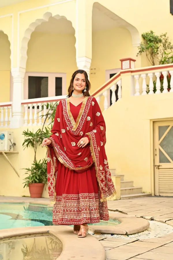Faux_Blooming_Sequins_Embroidered_Gown_With_Dupatta_Collection