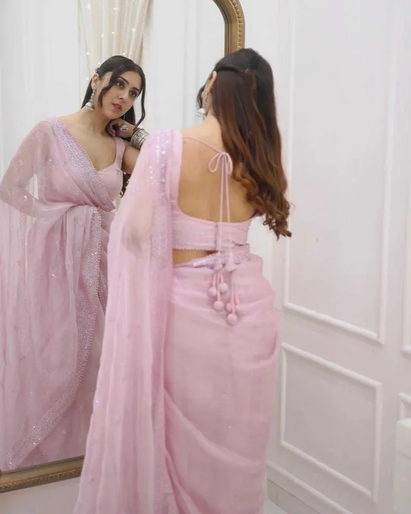 Kota_Chex_Sequance_Thread_Embroidery_Work