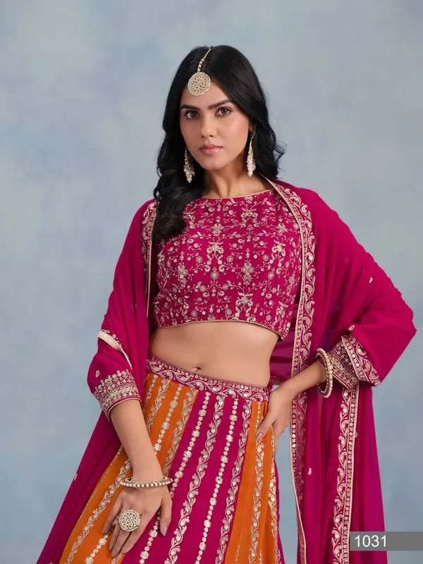 Georgette_Designer_Lehenga