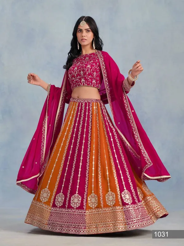 Georgette_Designer_Lehenga