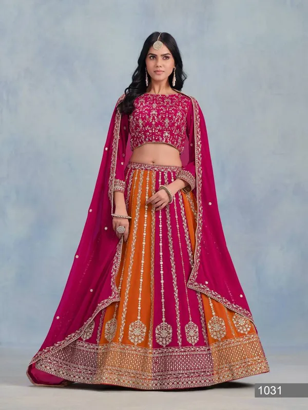 Georgette_Designer_Lehenga
