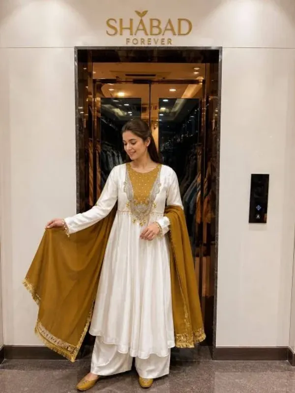 Mustard_Yellow_Anarkali_Suit_with_Sequin_Work_and_Star_Georgette_Dupatta