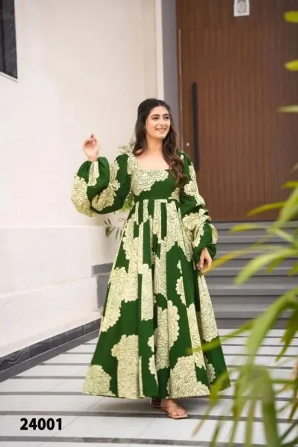 New_Trending_Heavy_Rayon_Printed_Anarkali_Gown_Set