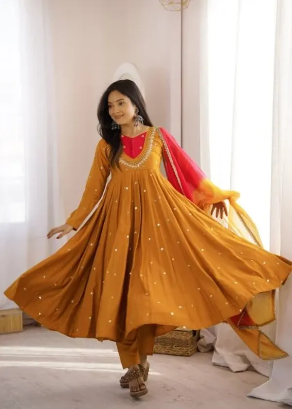 Occasion_Wear_Embroidered_Sequence_With_Real_Mirror_Designer_Anarkali_Three_Piece_Set