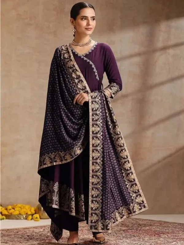 Ornate_Purple_Rayon_Foil_Printed_Anarkali_Suit_Set_with_Dupatta
