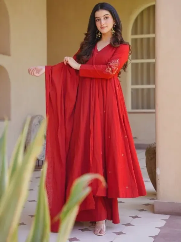 Pink_Georgette_Anarkali_Gown_with_Pant_and_Dupatta_Designer_Embroidery_Work_for_Celebrations
