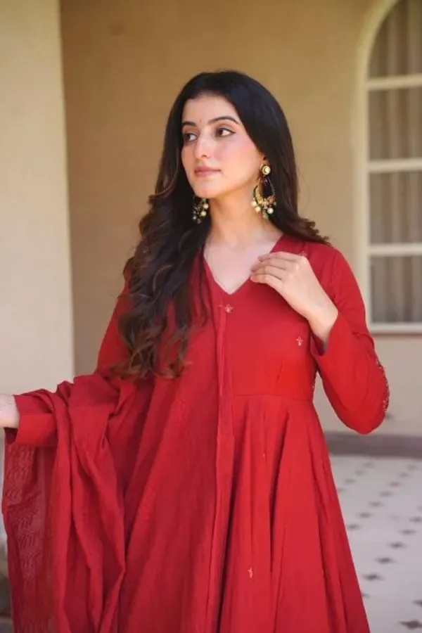 Pink_Georgette_Anarkali_Gown_with_Pant_and_Dupatta_Designer_Embroidery_Work_for_Celebrations